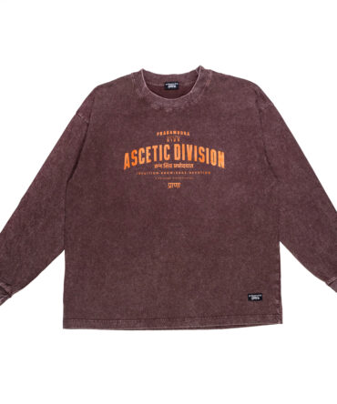 Brown acid wash long sleeve